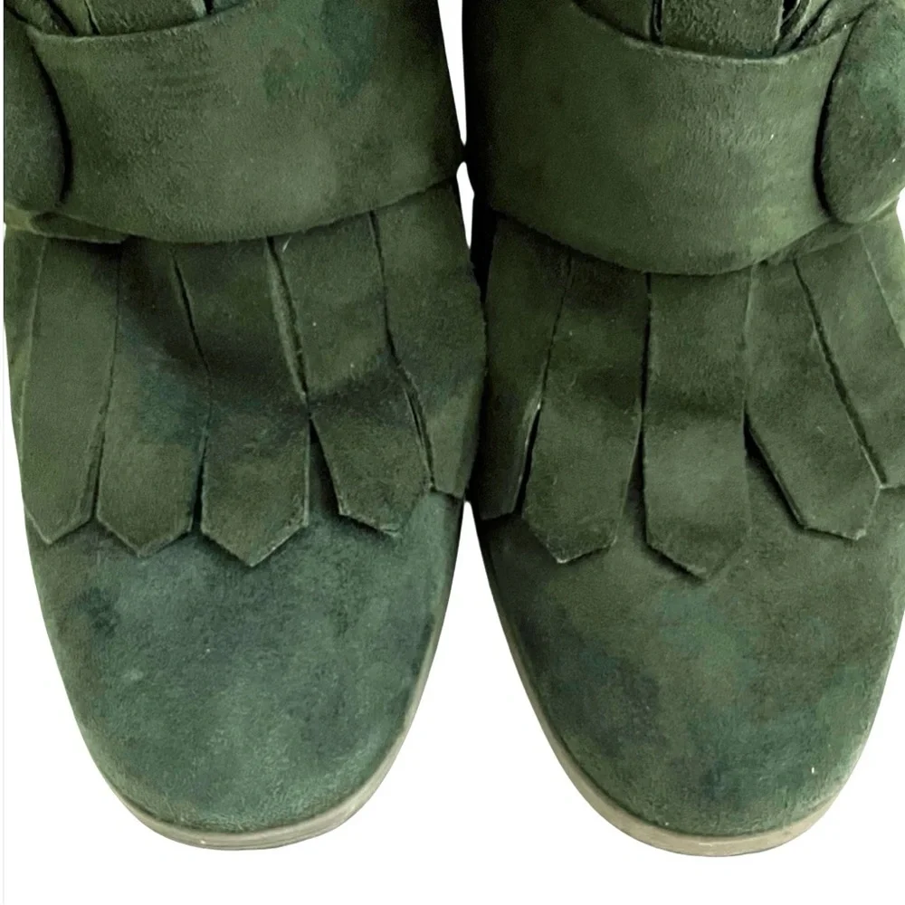 Anthropologie Bruno Premi Suede Kiltie Booties 39 - Picture 9 of 13